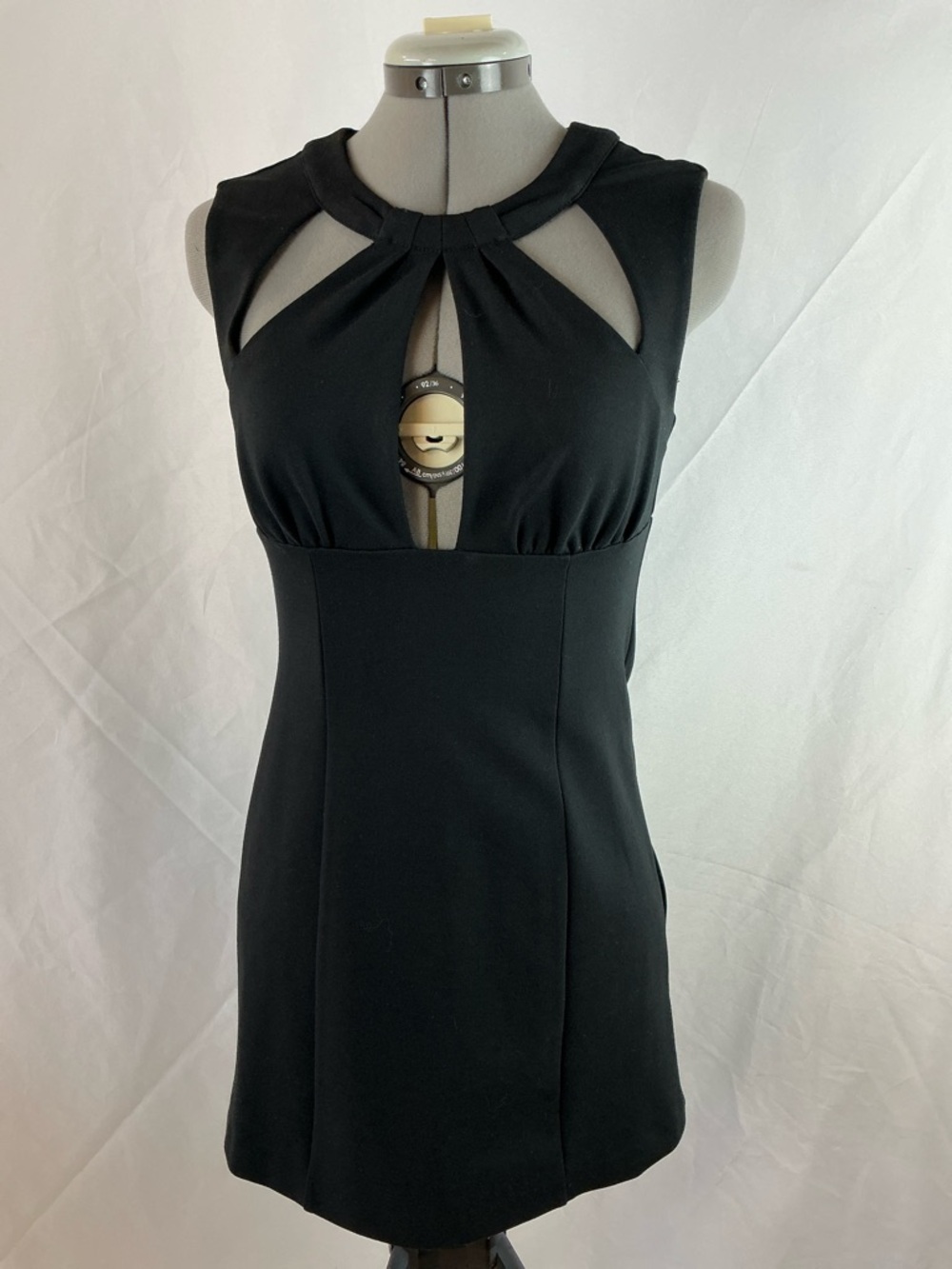 Anthropologie Maeve Black Sleeveless Body-con Mini Dress NWT